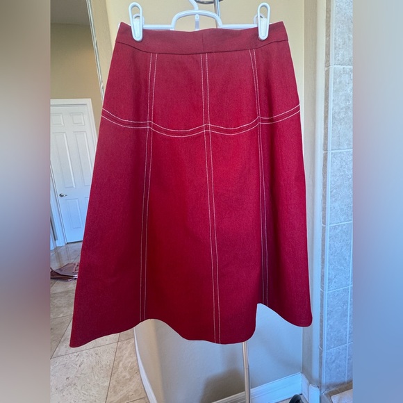 dress Brand Red Aline Skirt - Picture 4 of 5